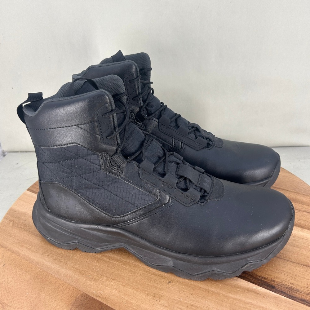 Under Armour Mens Micro G Valsetz Mid Tactical Boots Black 3025578-001 Size 10